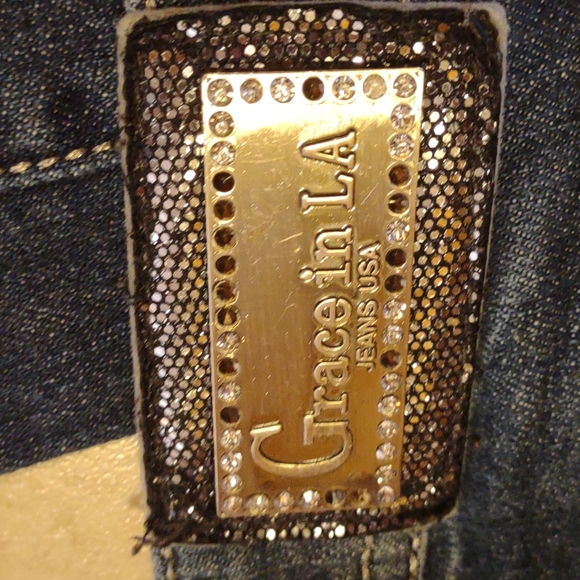 Ladies vintage Grace in LA Low rise flared bottoms Sz 3 Jr's - Picture 9 of 9